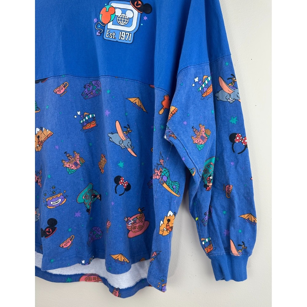 Walt Disney World Play in the Park Mickey & Friends Spirit Jersey Blue Unisex M - Picture 6 of 12